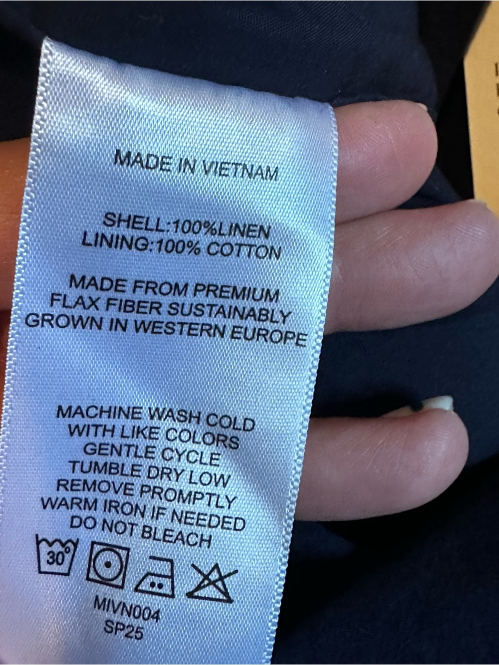 Quince 100% European Linen Skort - Picture 10 of 12